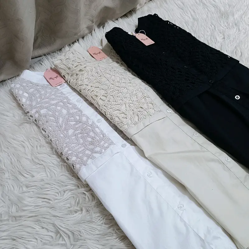 kanaya kemeja premium brukat style mewah busui friendly Lembut Wanita 5