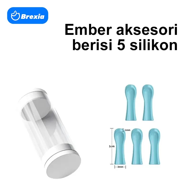 Brexia  Penutup sendok telinga pintar , Itu hanya penutup sendok telinga silikon,bukan sendok telinga pintar, Perlu digunakan dengan sendok telinga pintar Brexia Camera Ear Removal Kuping Korek