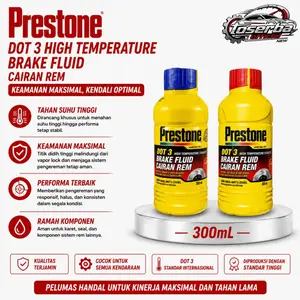 Minyak Rem Brake Fluid PRESTONE DOT 3 Synthetic HIGH TEMP 300mL