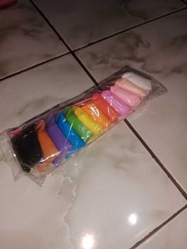 Product Review of Clay Lilin Mainan Anak 12 Pcs Free Pisau Bahan Polymers Lembut Plastik Toys Buah from s**? 1