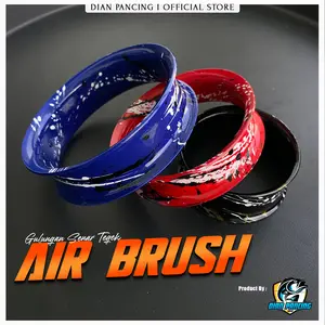 Kalaran Gulungan Senar Pancing Tegek Besutan Bahan PVC Motif Air Brush