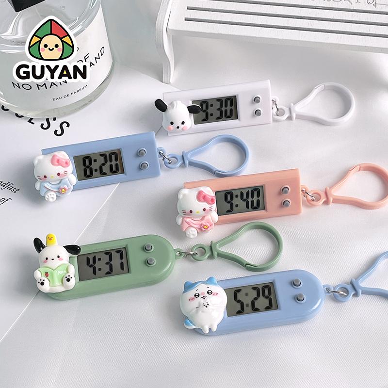 Đồng hồ điện tử hoạt hình nhỏ gọn, xem lịch xem giờ, tiện lợi treo xe máy, balo, chìa khoá...