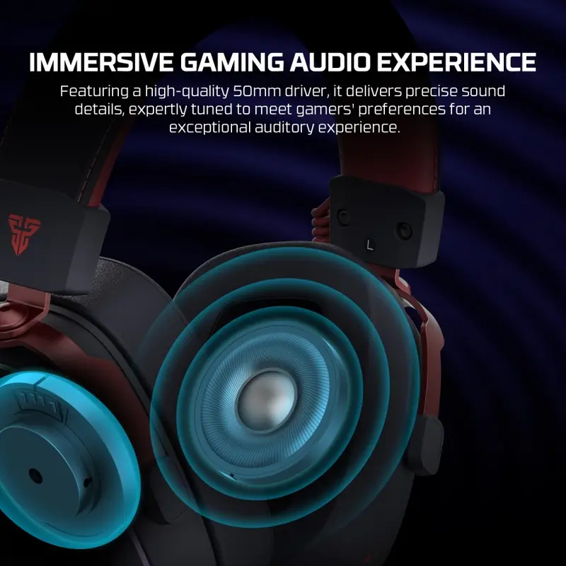 Fantech Harmony Pro WHG02P / WHG-02P / WHG02-P Virtual 7.1 Headset Gaming 3 Connections Wireless Bluetooth Wired 3