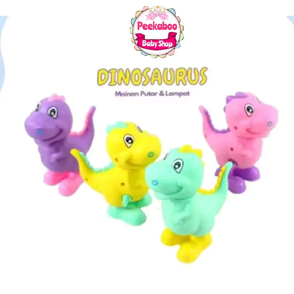 Mainan Dinosaurus Jalan Tarik Lampu Edukasi