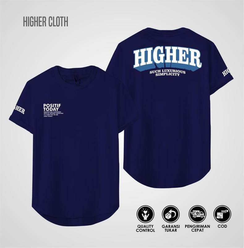 Kaos Distro Pria & Wanita Oval,Kaos Premium Semi Oval Cotton Combad 24s Keren Kekinian HIGHER.Co 5