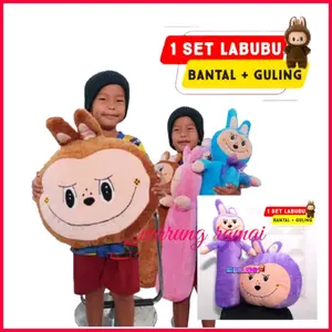LABUBU BONEKA BANTAL GULING VIRAL SATU SET HARGA PROMO KUALITAS BAIK HARGA TERMURAH