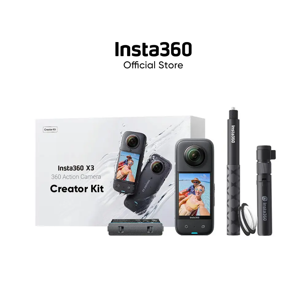 Insta360 Paket Bundling X3 Action Camera 360° Waterproof