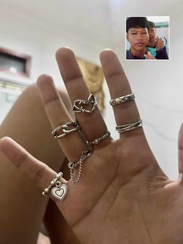 Product Review of 【Sktlz】5/6/7/9PCS-Creative Simple Personality Women Ring Set Spider Snake Shape Geometric Love Spade Butterfly from n**2 0