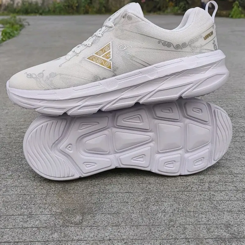 Femez Wamena Sepatu Sport Casual Running All White Zumba Gym Sneakers Pria Wanita Shoes Olahraga 2