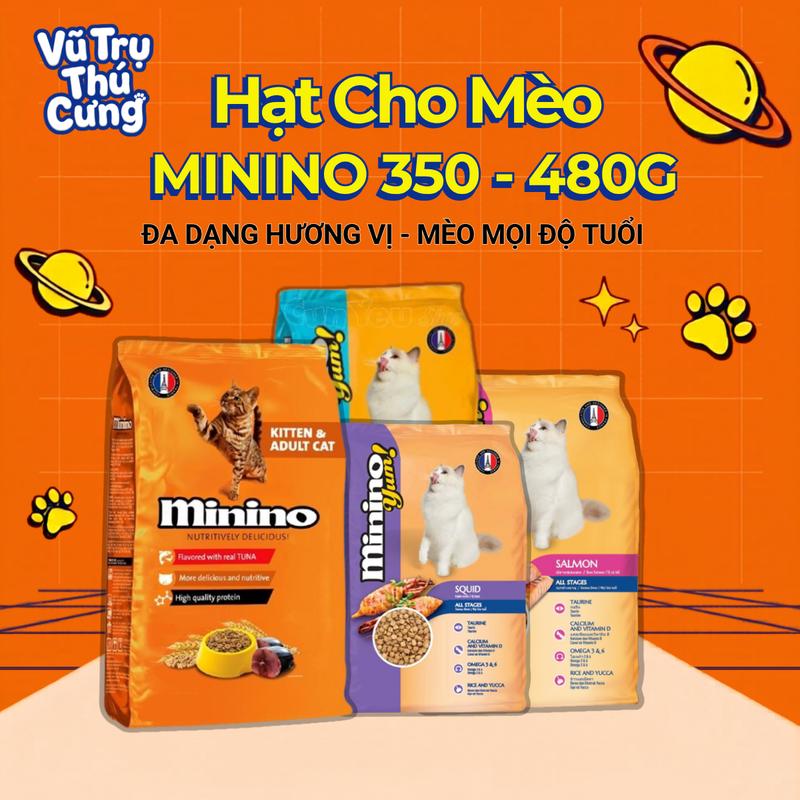 Thức Ăn Hạt Minino Dành Cho Mèo Kén Ăn, Hương Vị Đa Dạng