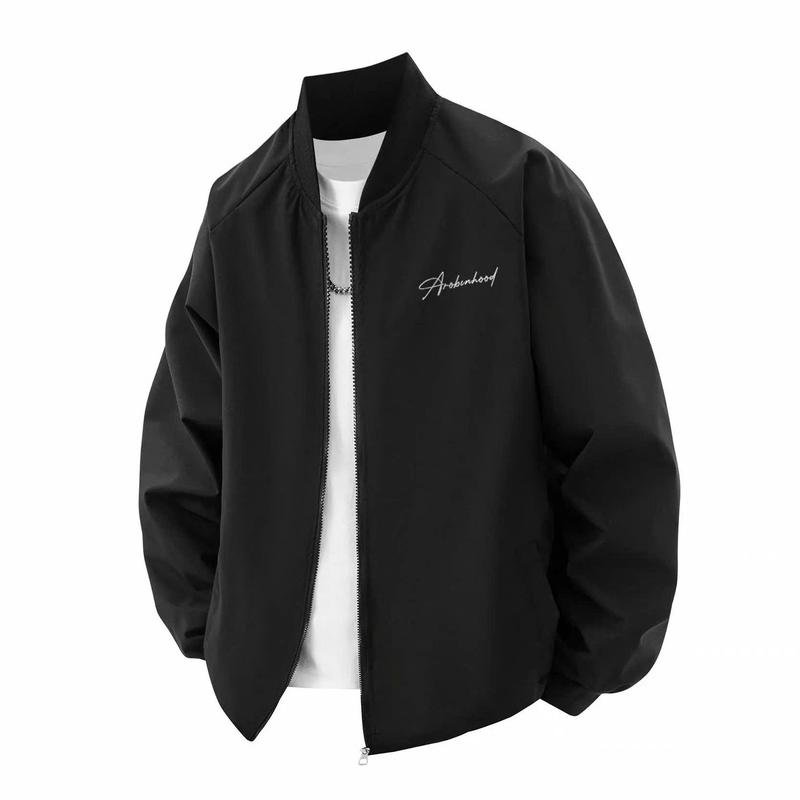 Áo khoác Gió Kiểu bomber Chất Liêu Dù 2 lớp Mỏng Nhẹ trượt nước cản gió chống tia UV menwear jacket BBKT