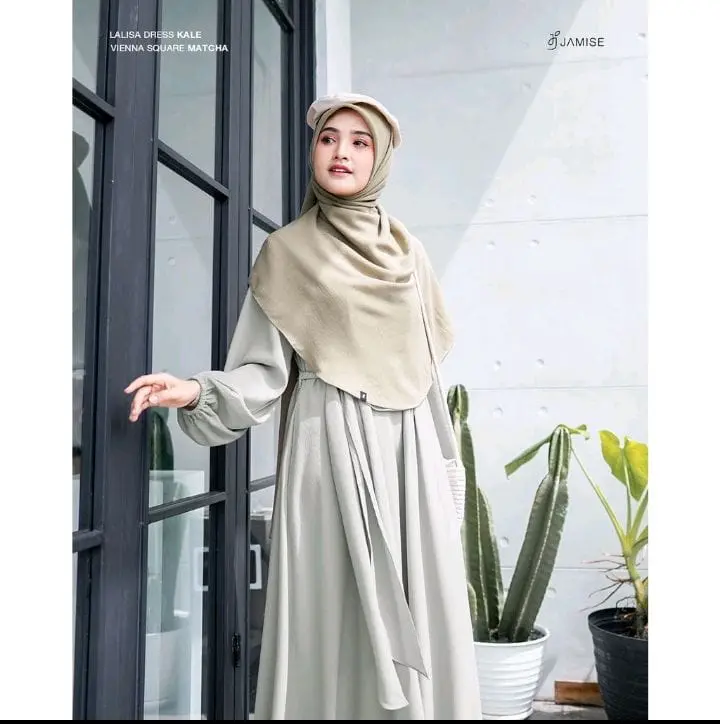 INARA DRESS GAMIS LEBARAN 2024 TERBARU BAHAN CRINKLE AIRFLOW LD 130 PANJANG 140 7