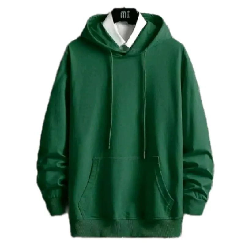 Jaket Sweater  Polos Tebal Gramasi 280 Fleece Pria - Lembut, Keren, Panjang, Distro, Anime, Cowok Nyaman Zipper Tulisan hoodie gorengan Wanita Merah 2