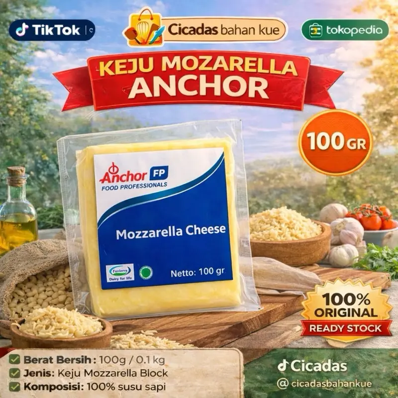 Keju Mozzarella Anchor 100gr
