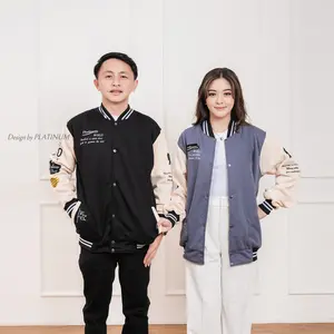 PLATINUM WORLD Jacket Varsity Full Bordir Premium Outerwear Varsity Jacket Baseball East Team 9X