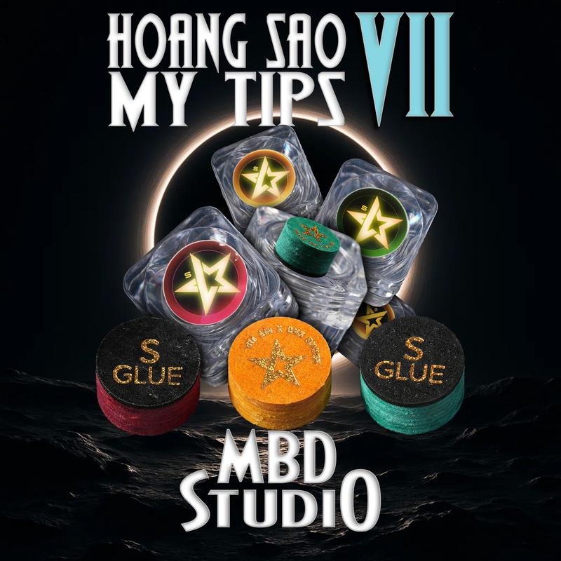 Mytip Tẩy Hoàng Sao My Tips V2 - Đầu Tẩy Nhiều Lớp 14mm Màu Xanh Blue Đỏ Vàng Xanh Lá Cảm Giác Đánh Tốt Độ Đàn Hồi Cao Bám Lơ Chất Liệu Da Heo Cao Cấp