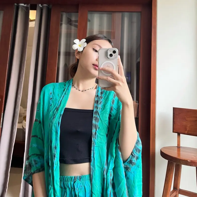 Setelan Lilit Wanita Outer Mix Celana Kulot Wanita 8