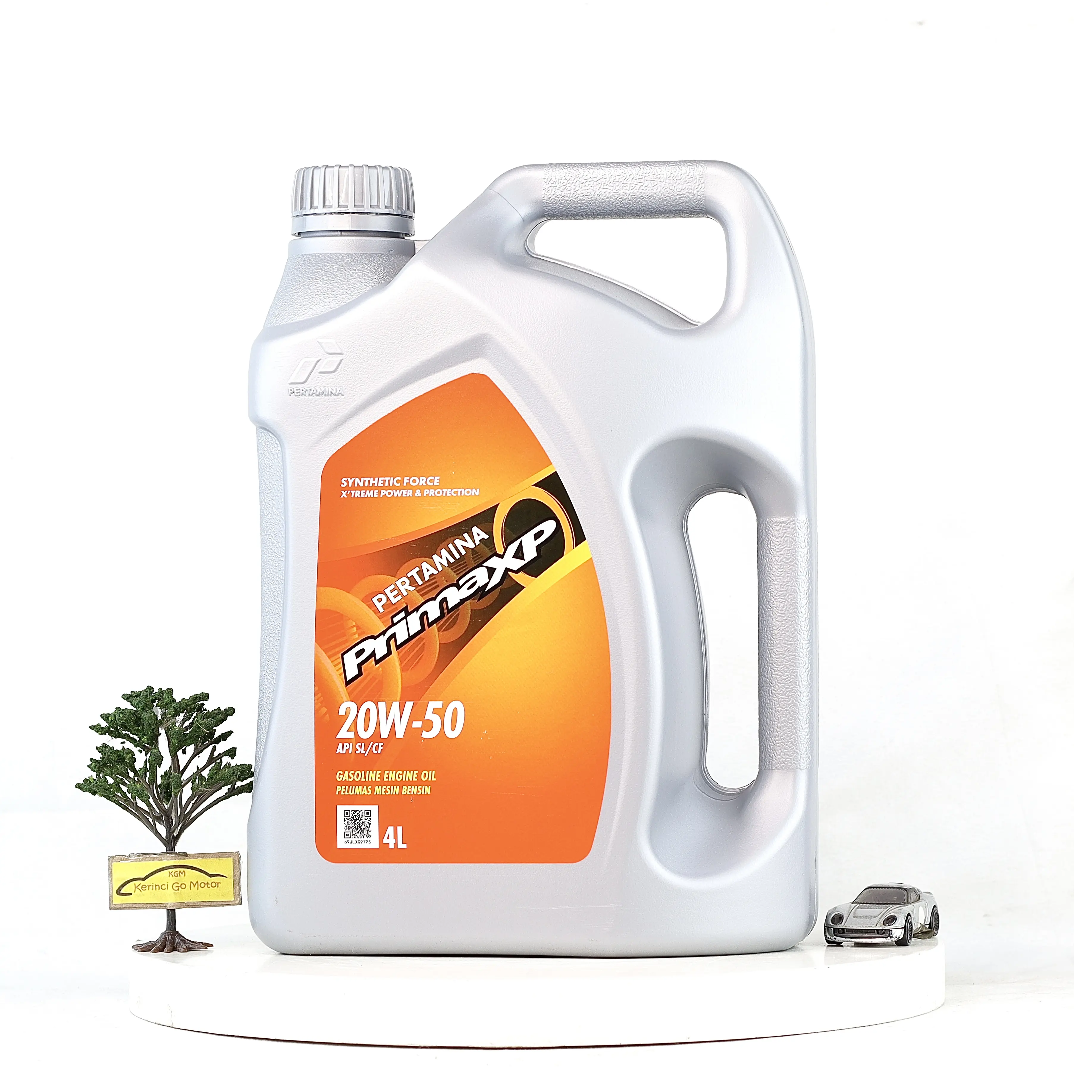 PERTAMINA PRIMA XP SAE 20W-50 4 LITER API SL/CF OLI MOBIL MESIN BENSIN PELUMAS SYNTHETIC ORIGINAL
