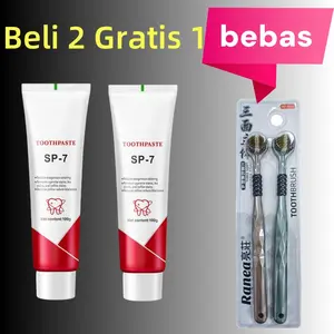 SP-7 Set Pasta Gigi Dengan Sikat Gigi SP-7 Pasta Gigi ,Melindungi Kesehatan Gusi,Pasta GigiProbiotik,Membersihkan Gigi,Napas Segar,Pemutihan Gigi