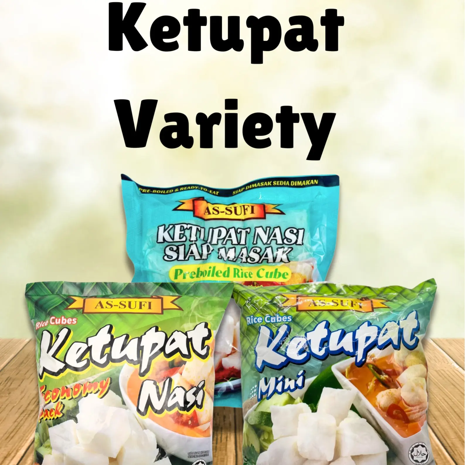 AS-SUFI KETUPAT READY TO EAT & READY TO COOK VARIETY