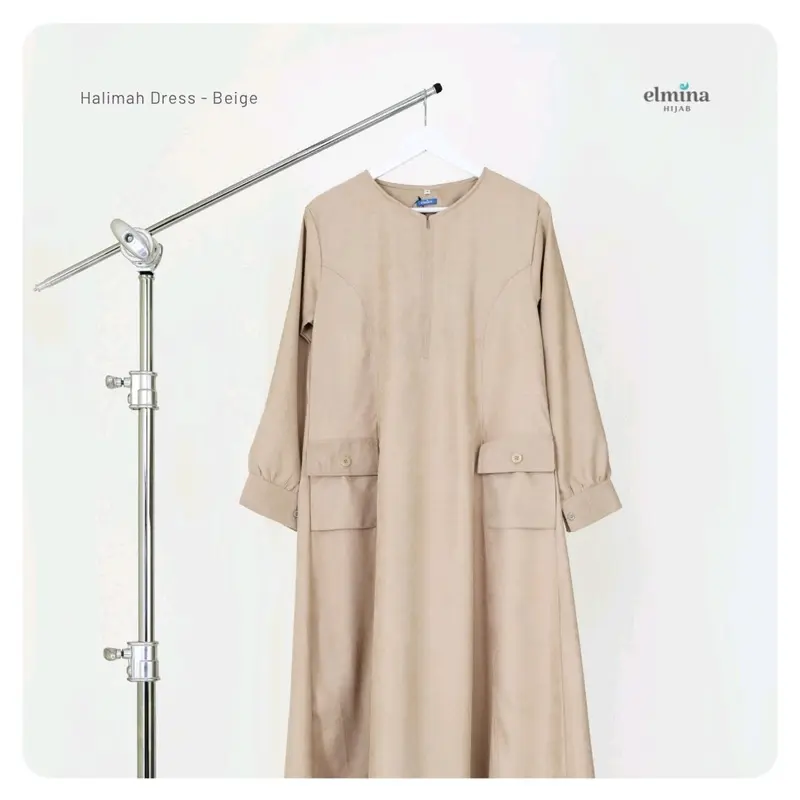 READY STOCK HALIMAH DRESS BY ELMINA HIJAB 2