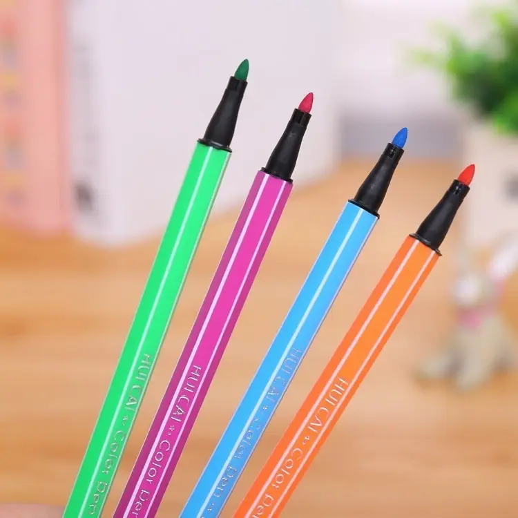 YH SPIDOL ANAK 1 SET PULPEN MARKER SPIDOL WARNA WARNI 12/24 WARNA / HEXAGONAL WATERCOLOR MARKER PEN 8
