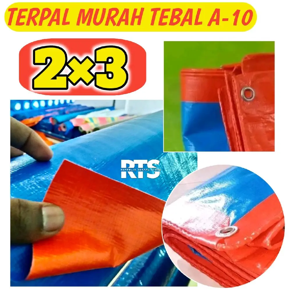 Terpal lembaran murah 2×3 tebal A10 waterproof tahan lama kwalitas terbaik