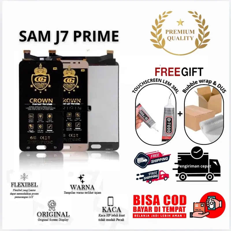 LCD TOUCHSCREEN SAM J7 PRIME FULLSET ORIGINAL FREELEM +xtrapacking 0