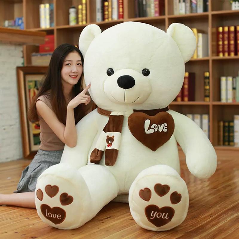 Gấu Bông Teddy Teddy Love Khăn Tim Hàng Quảng Châu Cao Cấp Nhập Khẩu Cao Cấp Phụ Kiện Gồm Khăn Và Trái Tim Cực Xịn