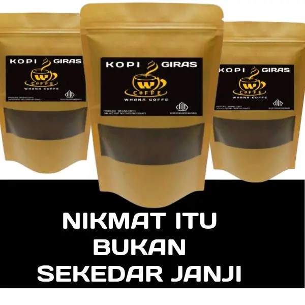 Kopi Bubuk Giras 250G, Kopi Bubuk, cocok untuk warkop, Kopi Robusta hitam 1