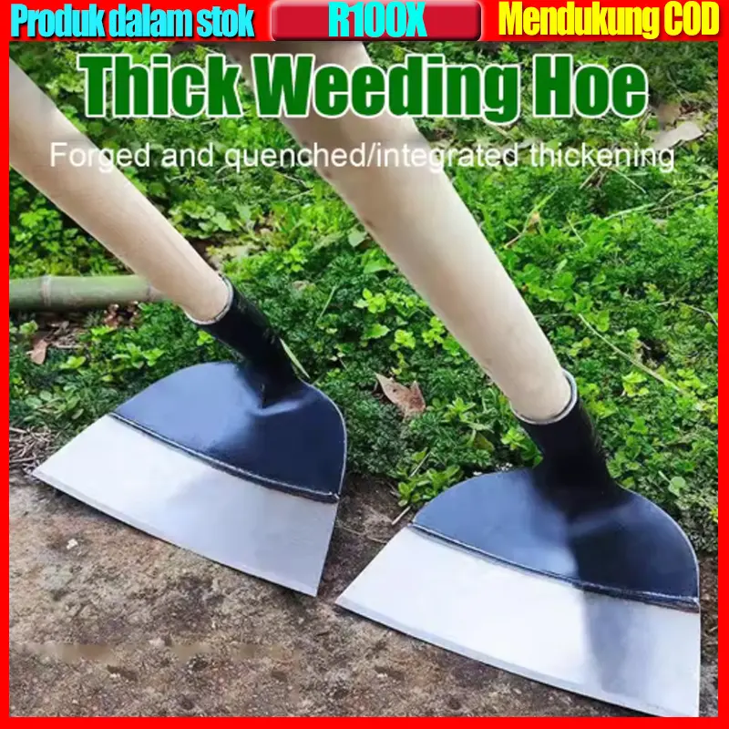Cangkul Baja Asli 26CM Anti Lengket Kepala Cangkul Baja Mangan Kepala Cangkul Pengganti Untuk Pertanian & Berkebun