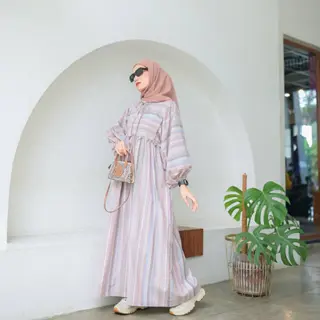 PROUDYHIJAB - Boho Dress Wanita Busui Friendly Korean Style