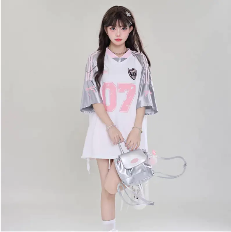[SIZE XL ONLY] Atasan Wanita Pita Jersey Coquette 07 Nuritari - Bahan Adem Oversize - Baju, Polos Oblong 5