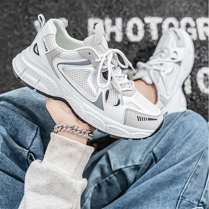 FED Sepatu Running Nakahara White Putih Kasual Pria Wanita Cowok Shoes Sneakers Terbaru Kekinian Casual 6