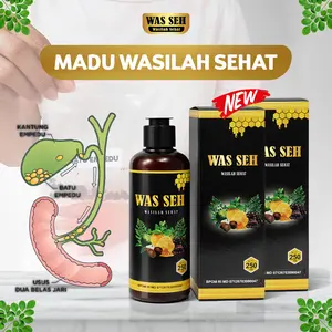 Paket 2 Botol Madu Was Seh Herbal Fermentasi – Bantu Jaga Kesehatan Empedu Daun kelor dan Apel