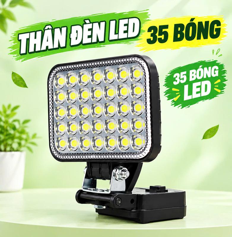 Thân Đèn LED Dùng Pin 35 Bóng , Dùng Pin Phổ Thông ,Thông Dụng Sử Dụng Làm Việc Ban Đêm, Cắm Trại