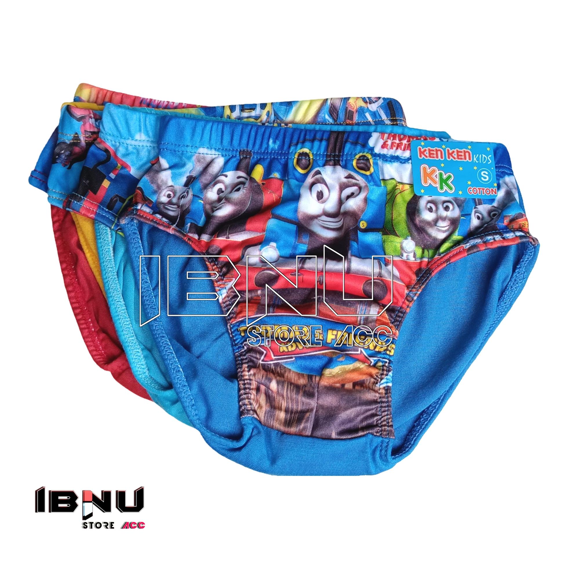 6pcs Sempak Celana Dalam Anak Laki-laki Motif Gambar Kartun Nyaman Bahan Katun Spandex Halus Cocok untuk Keseharian Anak Fashion cangcut