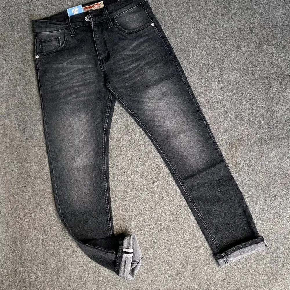 Too - Celana Panjang Jeans Pria Terlaris Terbaru Populer Jeans Selvedge Denim High Quality Model Slim fit Skinny Pensil  Stretch Warna Hitam Sandwash Lokal Brand Distro RebelOne Ori