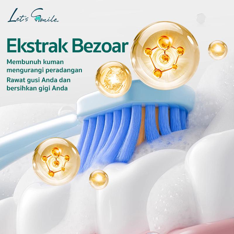 Let’s Smile Whitening Pasta Gigi 150g – Removes Yellow Stains, Freshens Breath, Protects Gums, Safe & BPOM Certified