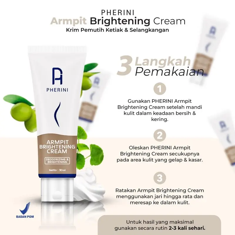 PHERINI Underarm Armpit Brightening Cream 30g cream ketiak 3