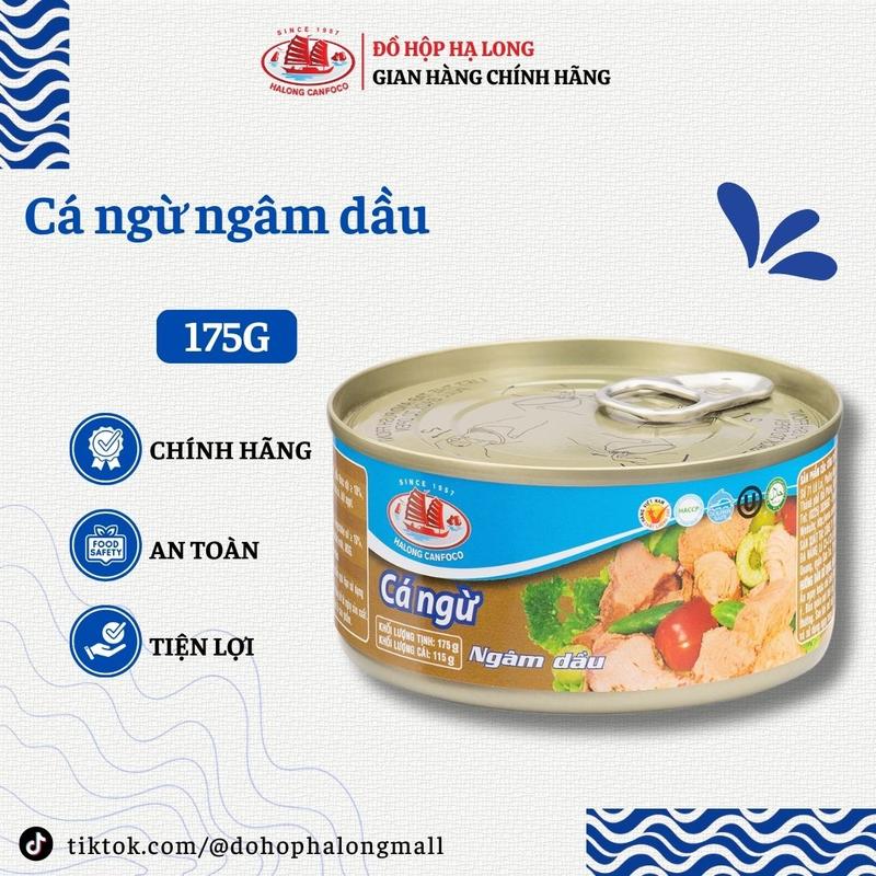 Cá Ngừ Ngâm Dầu Hạ Long 115G / 175G - Đồ Hộp Hạ Long
