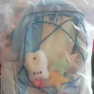 14″ Laptop Backpack Waterproof Motif Bintang – Ransel Sekolah Unisex Keren & Gemas Cewek Pink