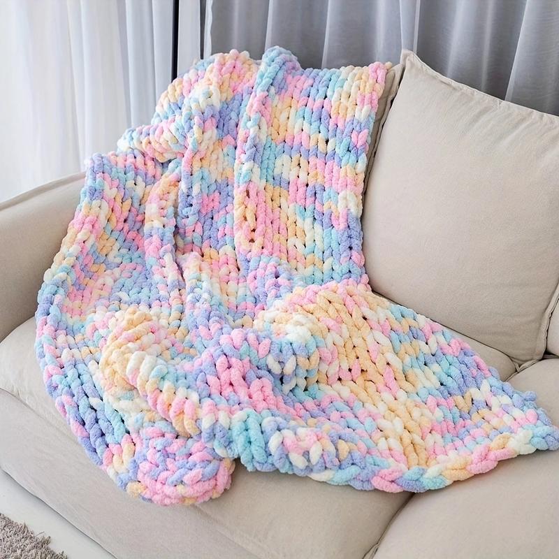 Product Introduction of A thick Icelandic polyester yarn - DIY coarse yarn, suitable for hand weaving; Suitable for blankets, scarves, hats, cushions, pet beds, and home handmade activities -0.79 inch ball diameter 7