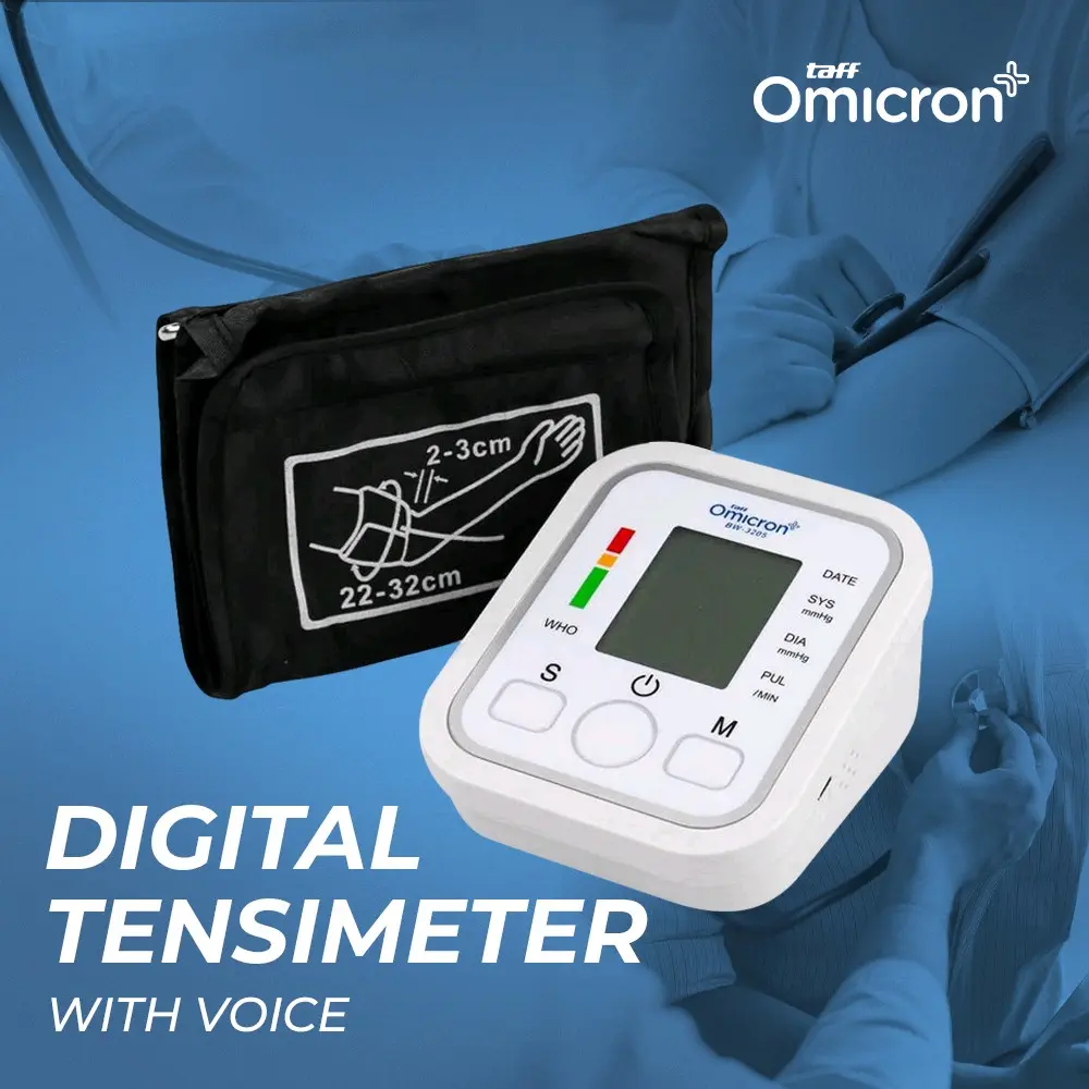 Taff0micron Tensimeter Digital Pengukur Tekanan Darah Dengan Suara