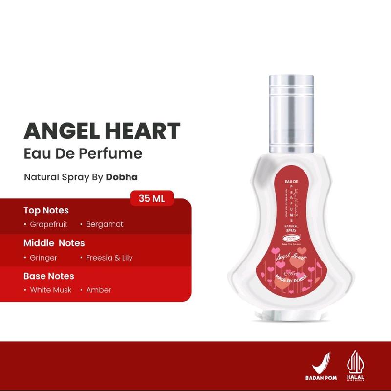 Dobha Parfum Spray 35ml Aroma Angel Heart Original Eau De Perfume Natural dengan Notes Default