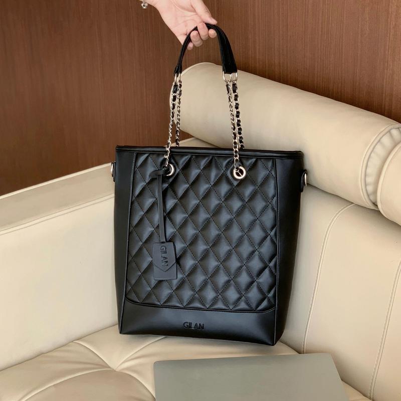 GILAN Túi xách tote nữ Olive bag da PU cao cấp 3 ngăn lớn đựng Laptop 14inch & tài liệu A4 phong cách minimalism thanh lịch