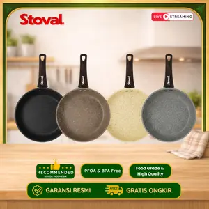 [SPECIAL LIVE PROMO] Stoval Frying Pan Pro Series – Wajan Anti Lengket Tahan Gores 16cm / 20cm / 24cm