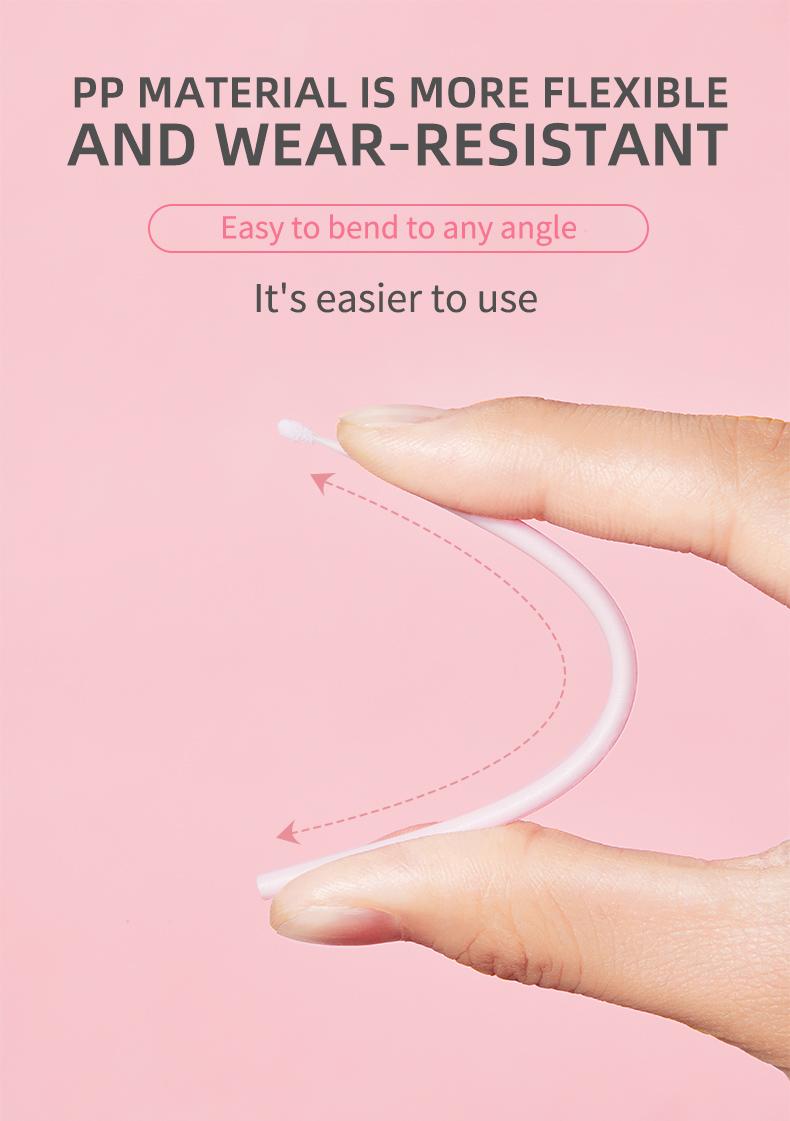 Product Introduction of UKISS Flocking Cosmetic Cleaning Stick Makeup Tool Stick and Cleaning Sitck 100 Pieces/50 Pieces 14