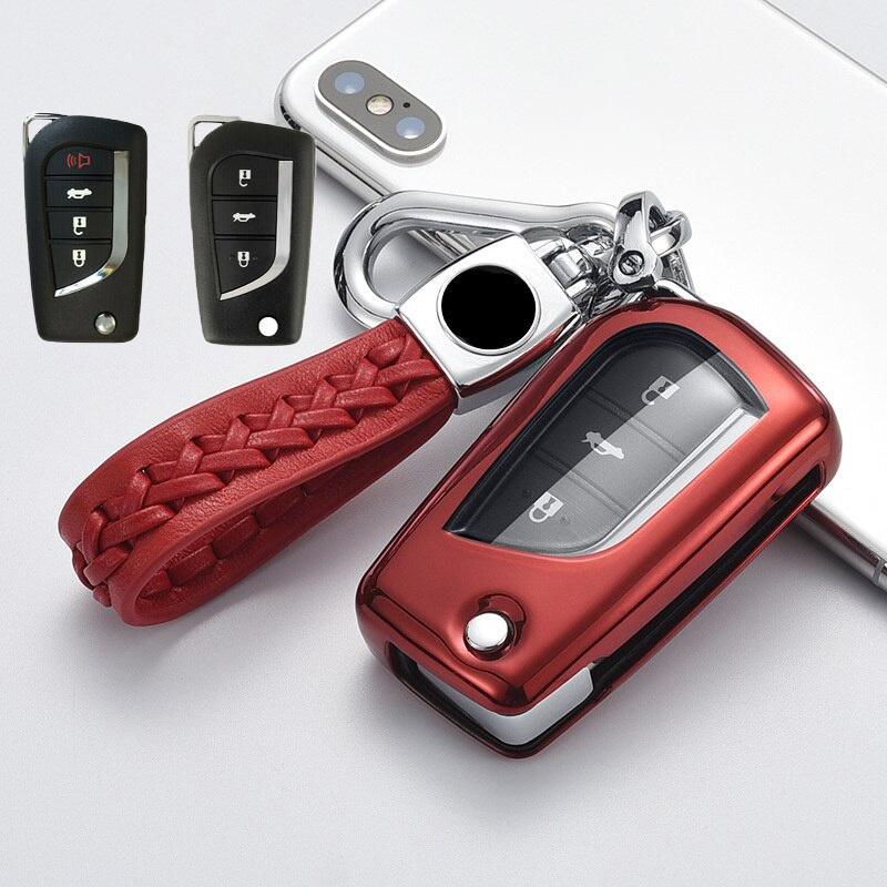  Vỏ Bọc Chìa Khóa Điều Khiển Từ Xa Cho Xe Hơi Cho TOYOTA Fortuner Innova Auris Corolla Reiz Avensis Verso Yaris Aygo Rav4 Scion TC IM Revo Altis Phụ Kiện Xe Hơi 