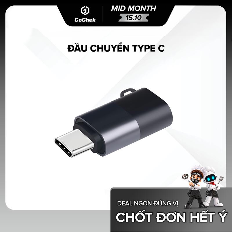 Đầu chuyển đổi LIGHTNING sang TYPE C cho IOS, Iphone, Ipad & Ads - GoChek